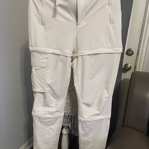 The North Face Cream Convertible Cargo Pants